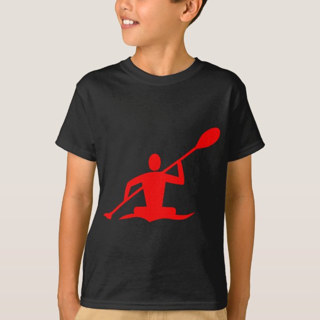 Camiseta Kayaking - Vermelho (Frente)