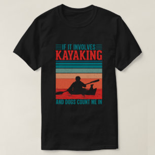 Camiseta Kayaks e Cachorros Contam comigo