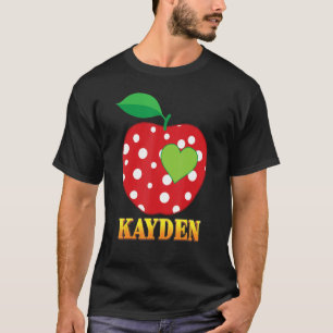 Camiseta Kayden Love School Back To School Boy Student