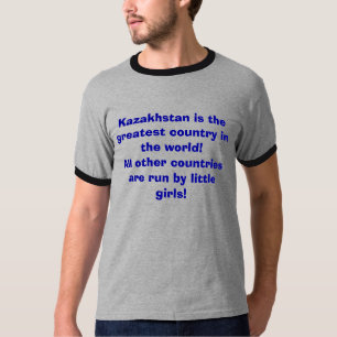 Camiseta Kazakhstan é o grande país no mundo…
