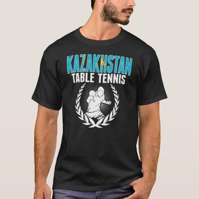 Camiseta Kazakhstan Table Tennis  Support Kazakhstani Ping  (Frente)