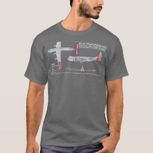 Camiseta KC97 Stratofreighter American Tanker Aircraft Diag