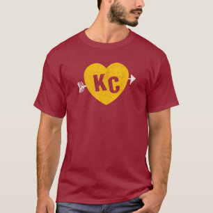 Camiseta KC Red & Yellow Heart & Arrow KC