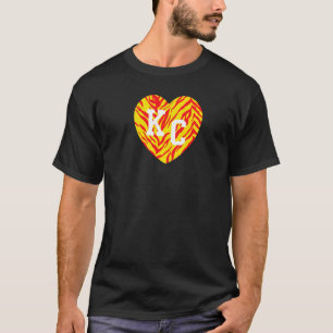 Camiseta Kc Red Zebra Stripes Kansas City Kc Red Retro Kc A