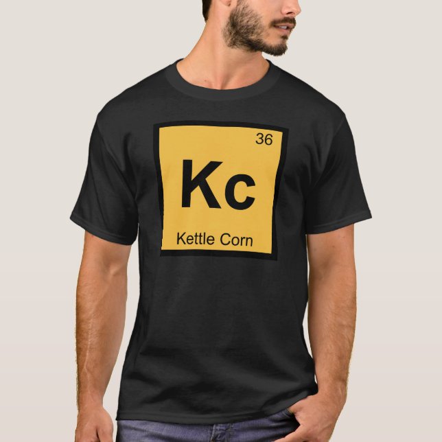 Camiseta Kc - Símbolo De Mesa Periódica De Química De Chale (Frente)