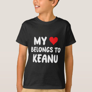 Camiseta Keanu - Meu Coração Pertence a Keanu - Amor