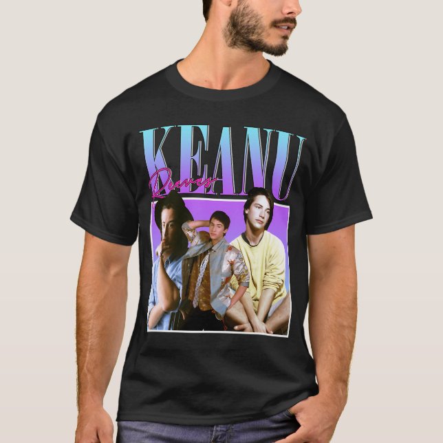 Camiseta Keanu Reeves Estilo 90 (Frente)