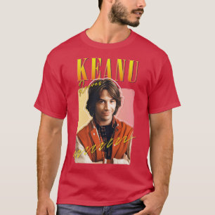 Camiseta Keanu Reeves Estilo 90s - Design estético original