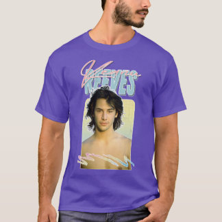Camiseta Keanu Reeves Retro 90s Trabalho de arte de ventila