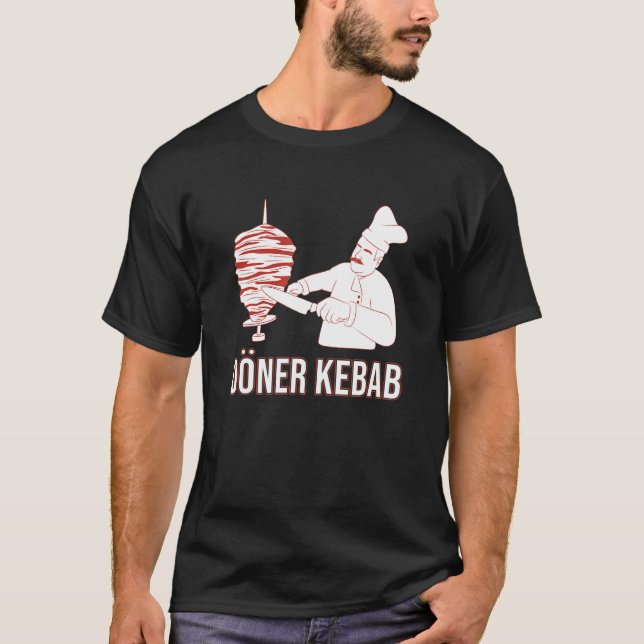 Camiseta kebab    fast food  junk food  döner  döner kebab (Frente)