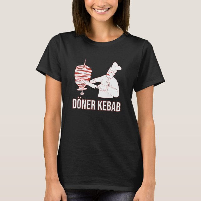 Camiseta kebab    fast food  junk food  döner  döner kebab (Frente)