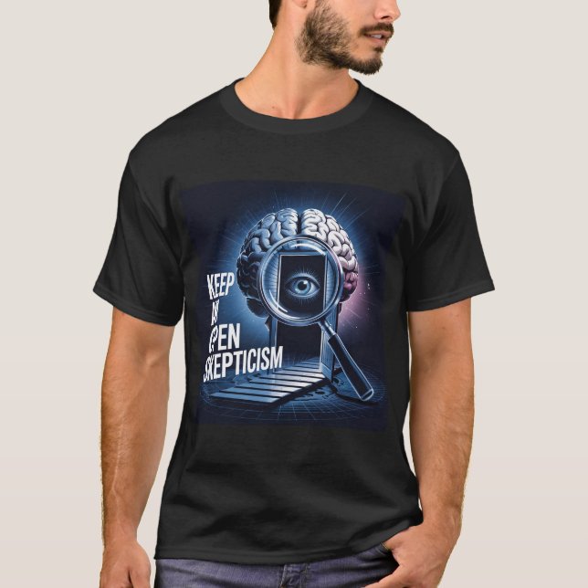 Camiseta Keep An Open Skepticism Tee Shirt (Frente)