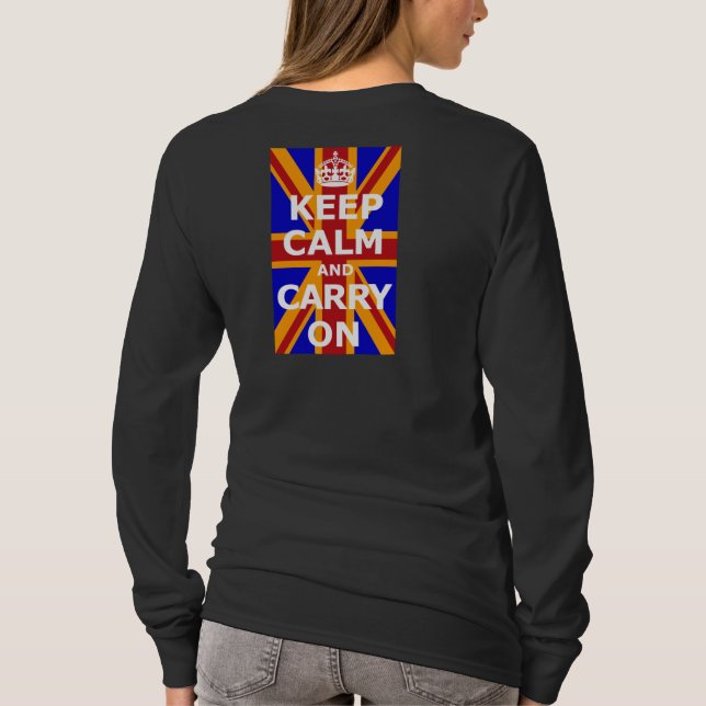 CAMISETA KEEP CALM AND CARRY ON (Verso)