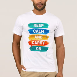 Camiseta Keep Calm and Carry On D03