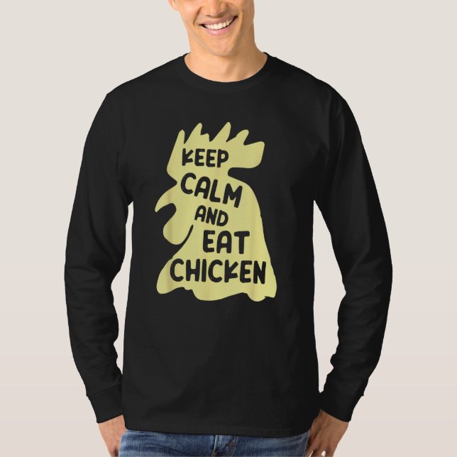 Camiseta Keep Calm And Eat Chicken  Chicken (Frente)