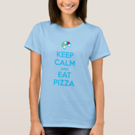Camiseta Keep Calm and Eat Pizza 1