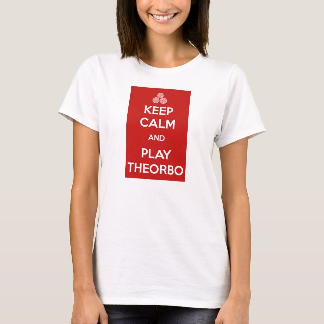 Camiseta Keep Calm and Play Theorbo (Frente)