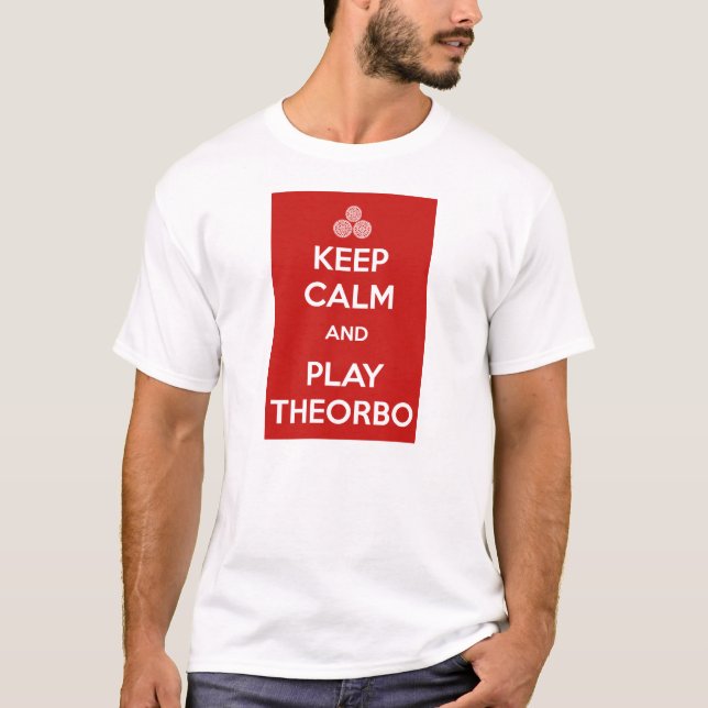 Camiseta Keep calm and play theorbo (Frente)