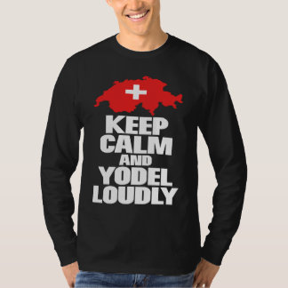 Camiseta Keep calm and yodel folklore lovers novelty