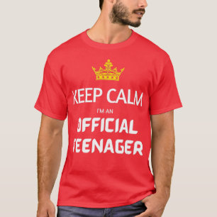 Camiseta Keep Calm Birthday Official nager 13th Funny Girl