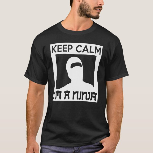 Camiseta Keep Calm I m A Ninja   Ninja (Frente)