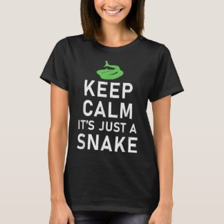 Camiseta Keep Calm its just a Snake Funny Snake Lover