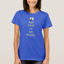 KEEP CALM Pilata a pequena manga azul Tea para mul