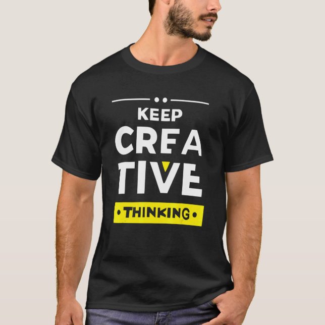 Camiseta Keep creative thinking Apparel (Frente)