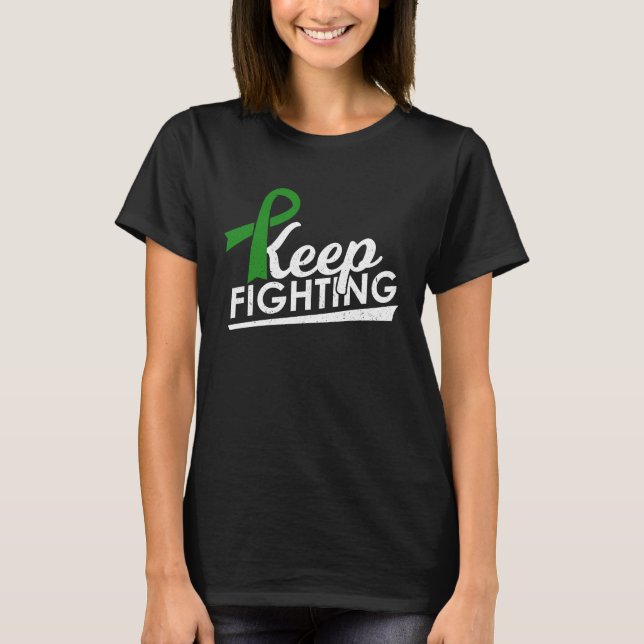 Camiseta Keep Fighting Cerebral Palsy & Glaucoma Warrior Aw (Frente)