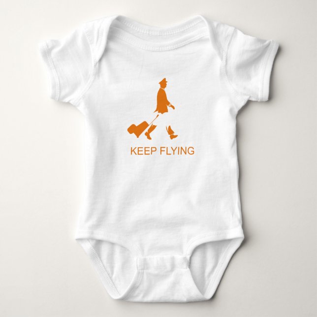Camiseta Keep Flying - Airline Pilot (Frente)