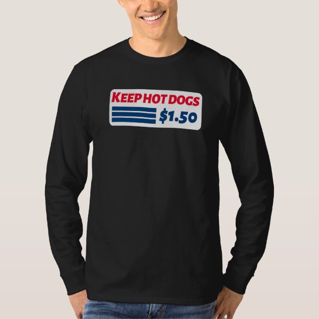 Camiseta Keep Hot Dogs 1 50  1 (Frente)