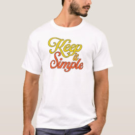 Camiseta Keep It Simple (Amarelo)