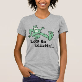 Camiseta Keep on resisting with the Portland frog