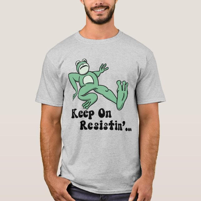 Camiseta Keep on resisting with the Portland frog (Frente)