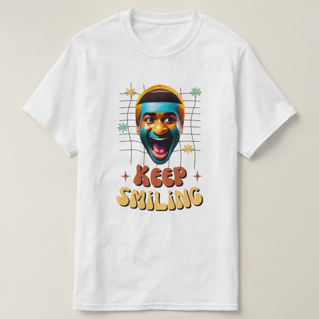 Camiseta Keep smiling (Frente do Design)