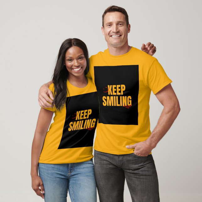 Camiseta Keep Smiling para unissex (Unissex)