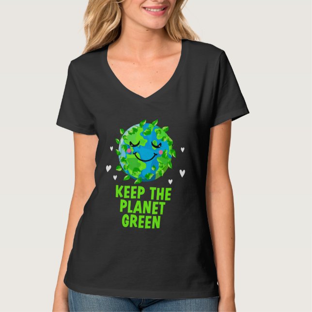 Camiseta Keep the Planet Green Ecology Trees Ecosystem Wood (Frente)