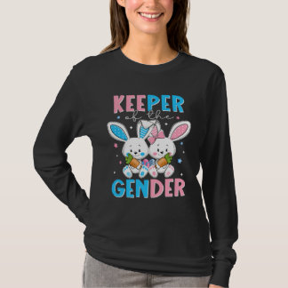 Camiseta Keeper Of The Gender Boy Or Girl Easter Bunny Gend