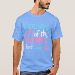 Camiseta Keeper Of The Gender Nonna Loves You Funny Gender