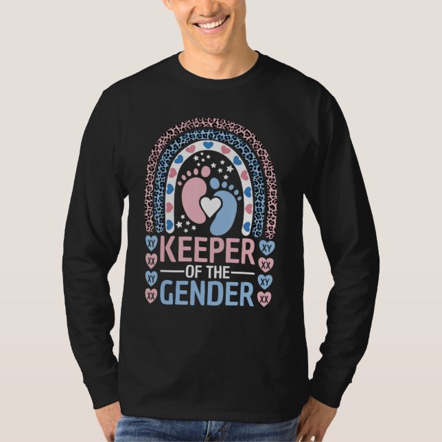 Camiseta Keeper Of The Gender Reveal Announcement Baby Show (Frente)