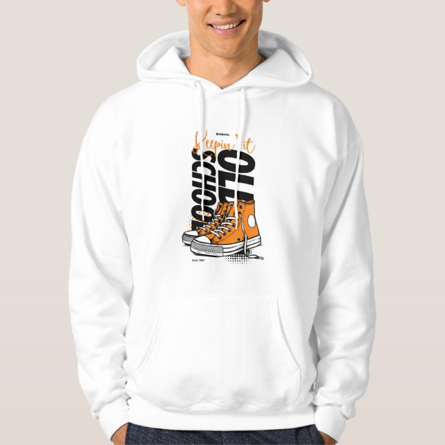 Camiseta Keepin’ It Old School – Laranja Retrô Sne (Frente)