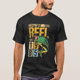 Camiseta Keeping It Reel Since 1985 Vintage Fishing Fish Fi