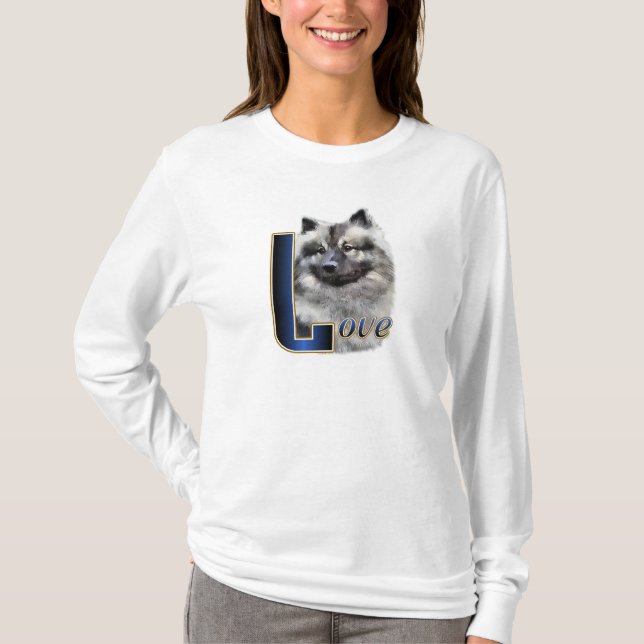 Camiseta Keeshond Art Gifts (Frente)