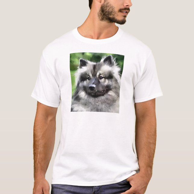 Camiseta Keeshond Art Gifts (Frente)