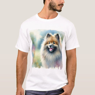 Camiseta Keeshond in Nature 160924AREF138 - Watercolor