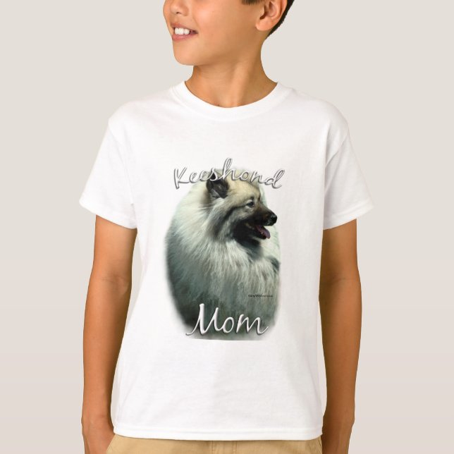 Camiseta Keeshond Mãe 2 (Frente)
