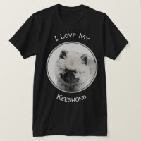 Keeshond Puppy Drapy - Arte Cachorro Original Boni