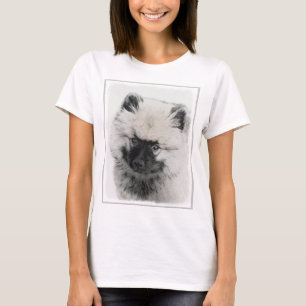 Camiseta Keeshond Puppy Drapy - Arte Cachorro Original Boni