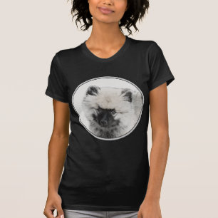 Camiseta Keeshond Puppy Drapy - Arte Cachorro Original Boni