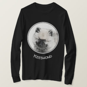 Camiseta Keeshond Puppy Drapy - Arte Cachorro Original Boni